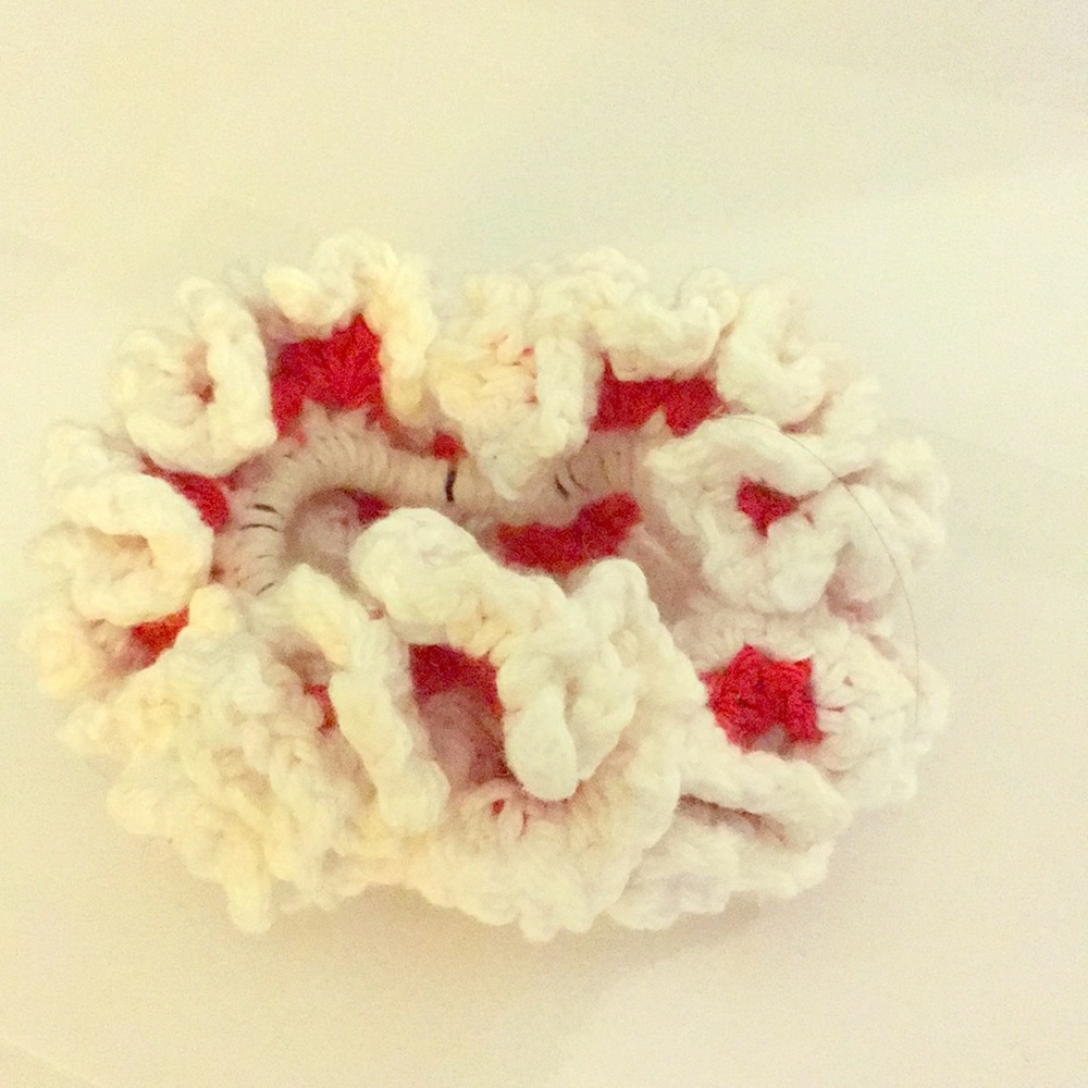 Handmade beautiful fluffy scrunchy.